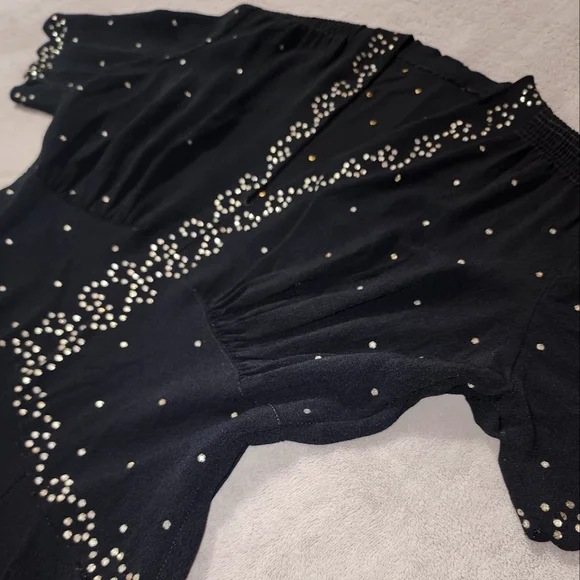 1930s -40s Vintage Rayon Crepe Gown - Picture 6 of 14